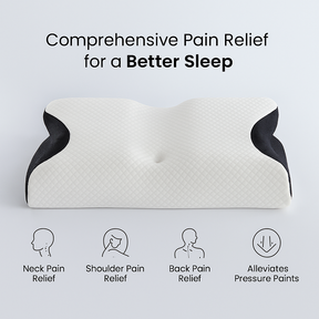 Relief Pillow: neck relief, total comfort, and real, restful sleep.