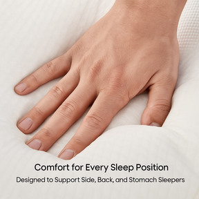 Relief Pillow: neck relief, total comfort, and real, restful sleep.