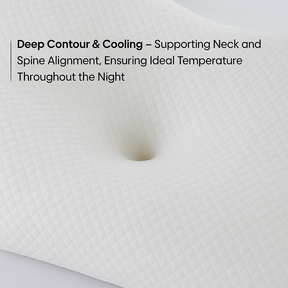 Relief Pillow: neck relief, total comfort, and real, restful sleep.