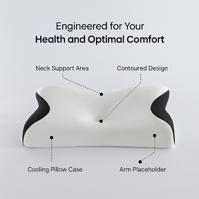 Relief Pillow: neck relief, total comfort, and real, restful sleep.